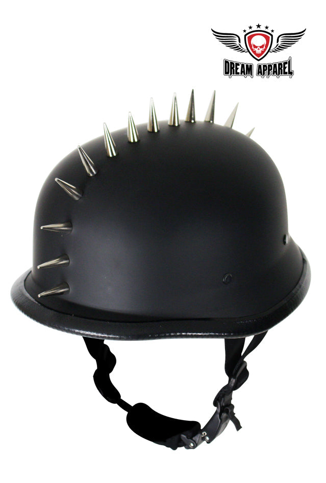 German Flat Black Novelty Helmet With Spikes – sofaricollections