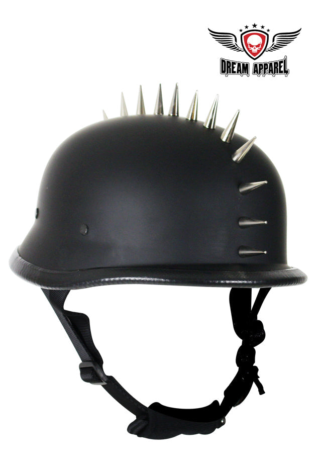German Flat Black Novelty Helmet With Spikes – sofaricollections