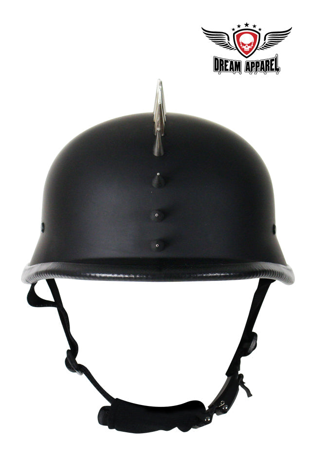 German Flat Black Novelty Helmet With Spikes – sofaricollections