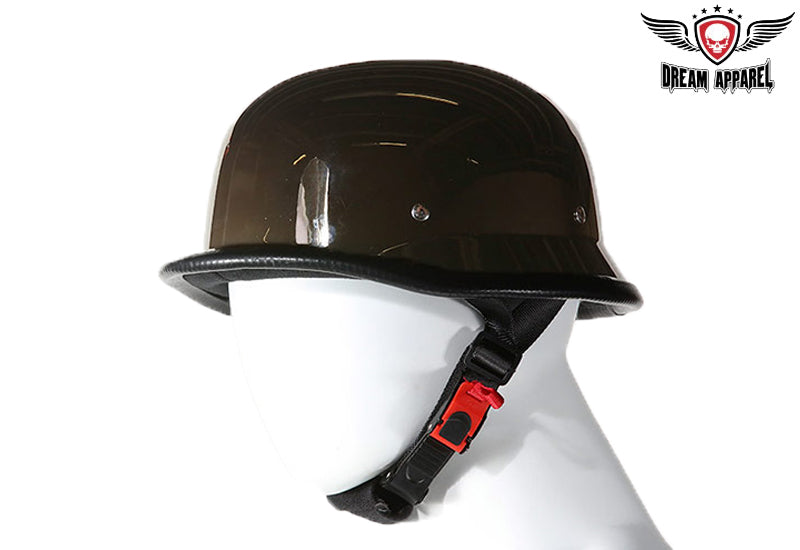chrome novelty motorcycle helmets Black Chrome German Shiny Novelty Helmet – sofaricollections