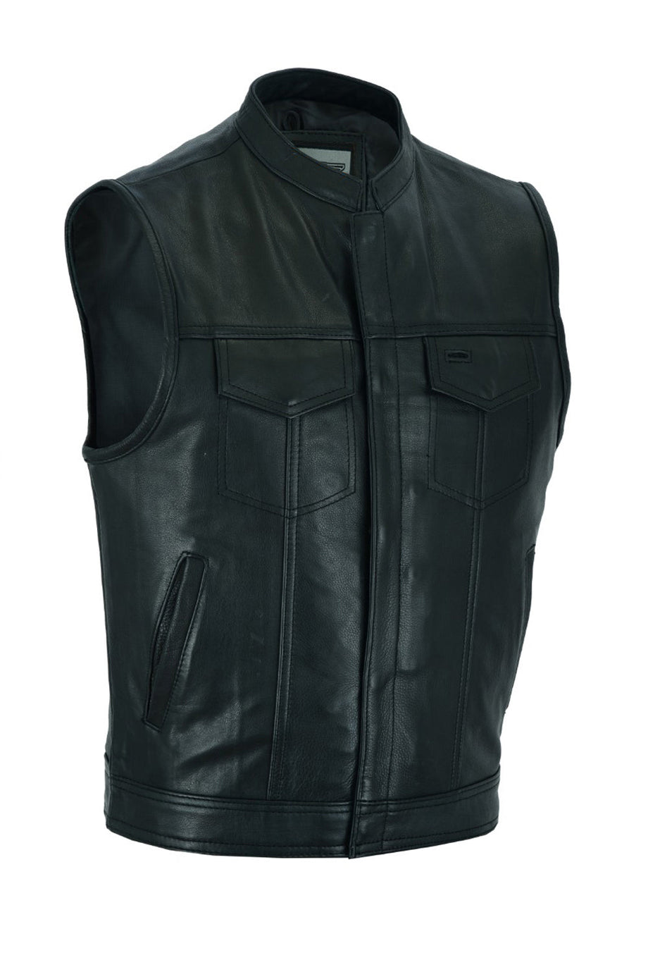 Distressed grey hotsell leather vest